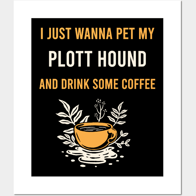 Plott Hound Dog Coffee Wall Art by Hanh Tay